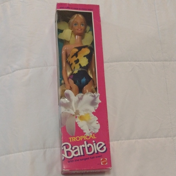 Barbie Tropical Doll with Floral Swimsuit 1985
